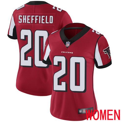 Atlanta Falcons Limited Red Women Kendall Sheffield Home Jersey NFL Football #20 Vapor Untouchable->women nfl jersey->Women Jersey